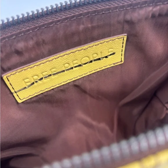 Free People Elegant Yellow Leather Hobo Bag - Picture 4 of 5